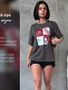 Women's Summer Casual Lazy Design Short Sleeve Letter Print T-Shirt