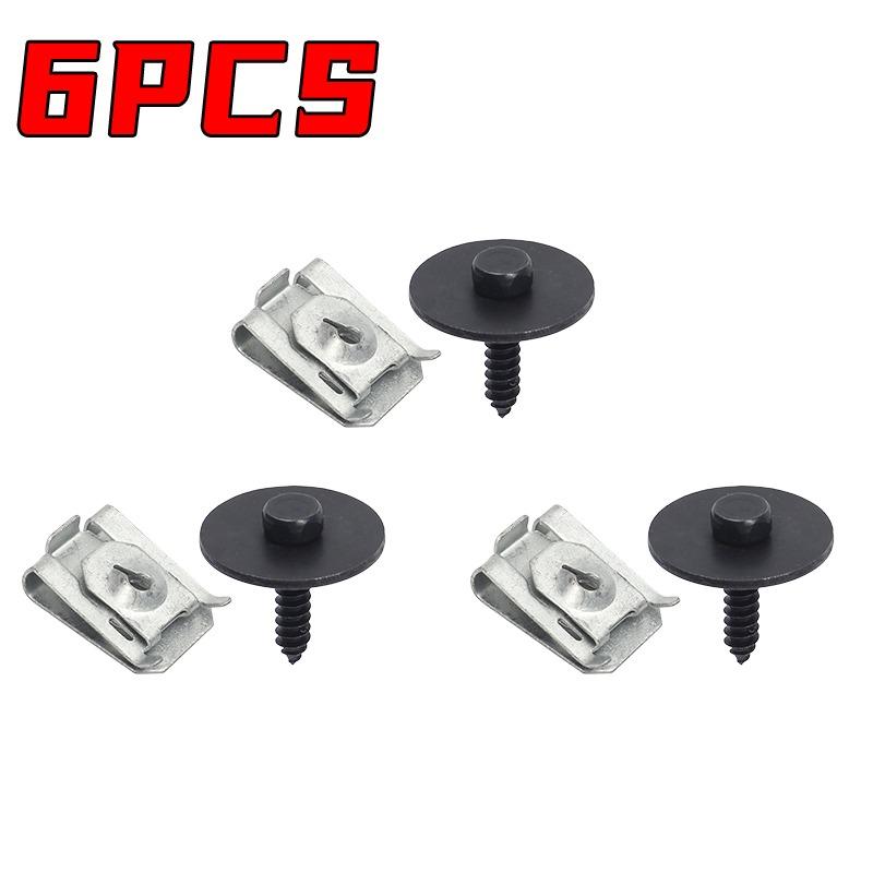 Screw and Self-Locking U-Nut Kit Auto Bumper Cover and Fender Liner Fender for BMW 07149126886 07146951655 Nut Bolt Accessories