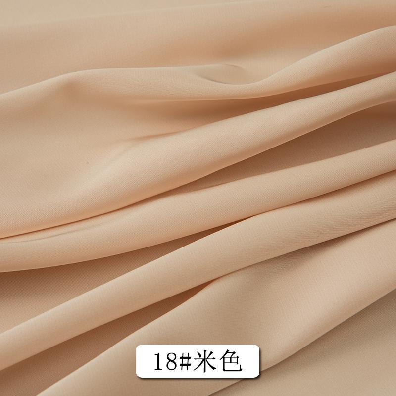 0.5m/1m/2m Soft Satin Chiffon Fabric For Clothing Skirts, Shirt Linings, Home Wear, Pajamas, Handmade DIY Fabric TJ22078
