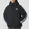 adidas ESSENTIALS 3 Stripes Down Jacket Men's Black KH3987