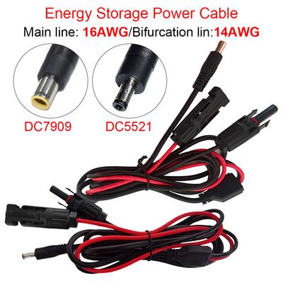 16/14AWG Mobile Energie Lagerung Batterie Verbindung Linie Solar Photovoltaik Verbindung Linie Zu DC5521 DC7909 Linie Zu DC 8MM