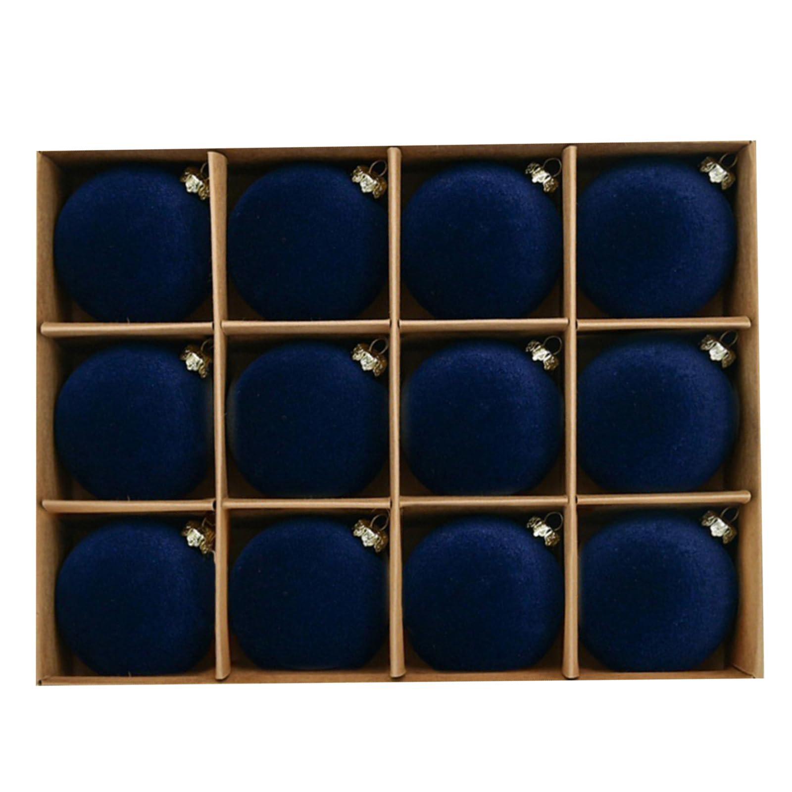 

12 шт. Рождественский флокированный порошок Снежный флок Бархатный порошок Флокированные волокна Украшение для самостоятельного рождественского декора One Size темно-синий