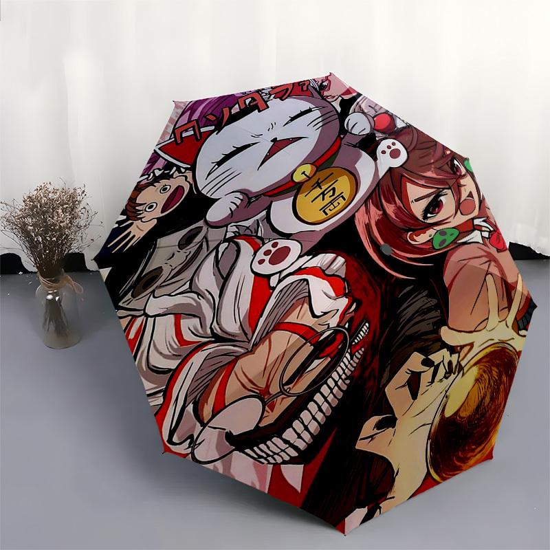 1pc Anime Cat Umbrella Automatic Opening & Closing, Foldable Design, Iron Frame, Outdoor Use, Perfect Gift for Fans, Travelers, Daily Use.C075