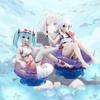 Anime Charakter Schwimmring Ornament Hexe auf Reisen PVC Figur Mikus Badebekleidung 13cm