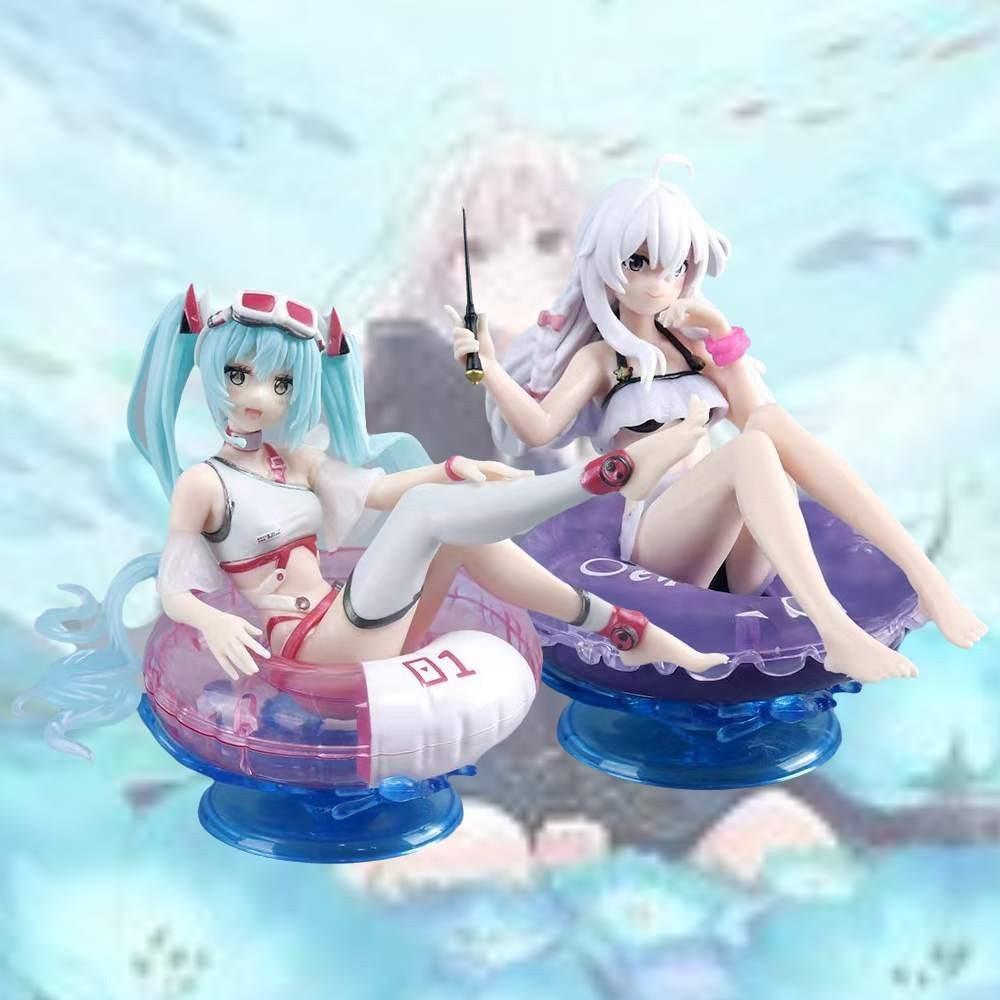 Anime Charakter Schwimmring Ornament Hexe auf Reisen PVC Figur Mikus Badebekleidung 13cm