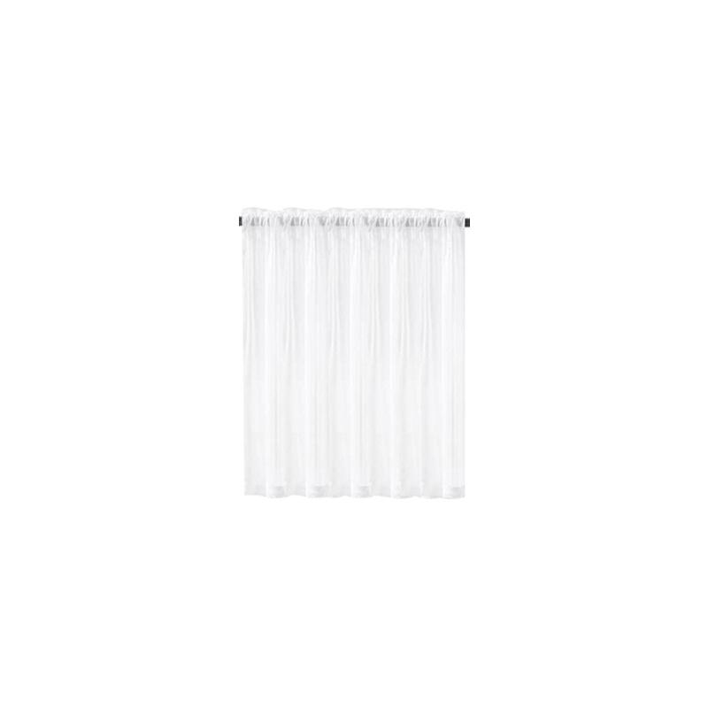 1Pc Cafe DIY Window Drapes Net Voile Weave Tier Tulle Kitchen Polyester Short Sheer Curtains