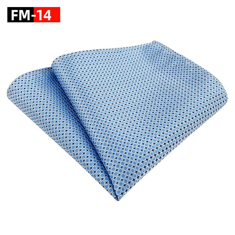 Elegant Plain Polyester Pocket Square for Men - Satin Finish Handkerchief