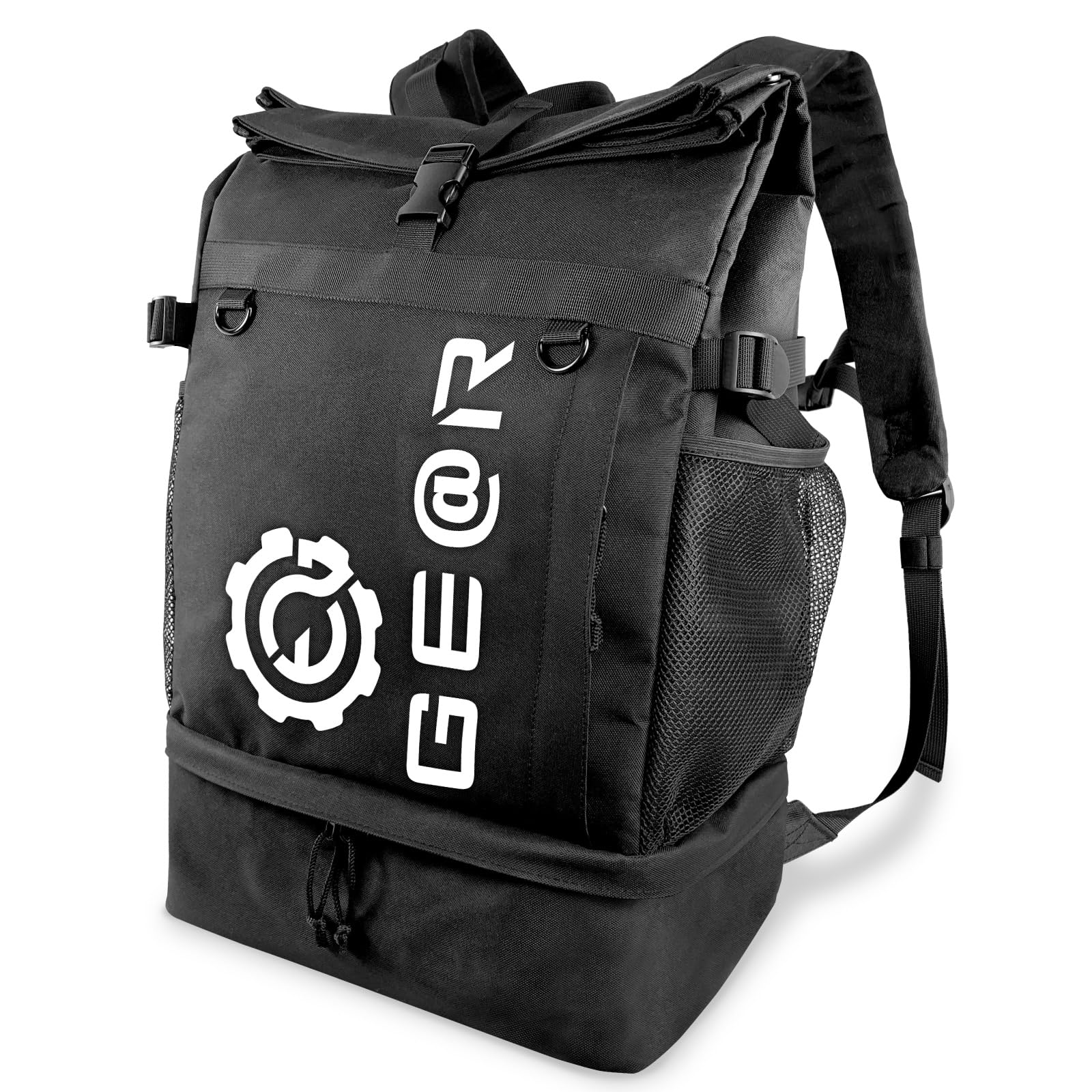 

Geartle All-Weather Backpack, 30L, Waterproof, Men s Square Design, Perfect for Commuting, Road Bikes, Cycling, Cross Bikes, and Business Use, Black