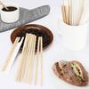 6" Round Head Swizzle Sticks Hygiene Used Once And Individually Wrapped Natural Birch Wood Coffee Stirrer 100PCS