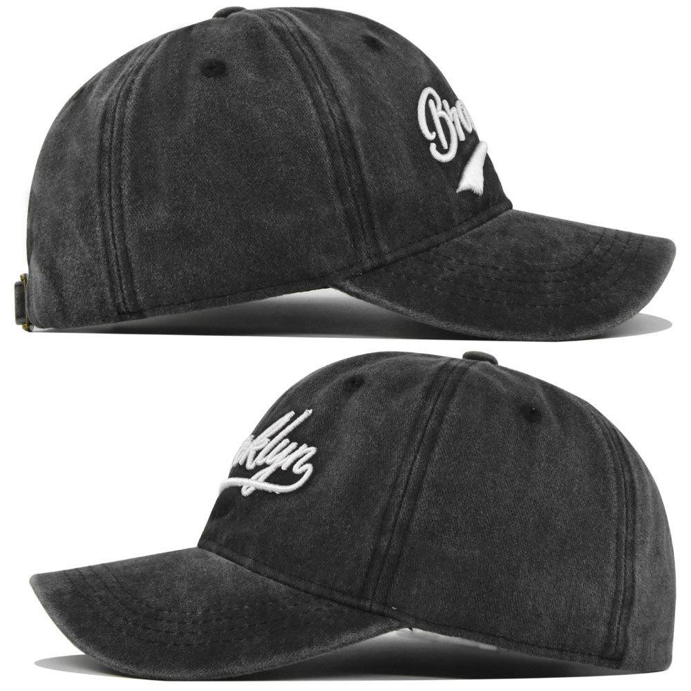 Embroidery Air Permeable Vintage Style For Men And Women Comfort Trendy Fashion Summer Hat Sun Protection Curved Brim Brooklyn Baseball Caps
