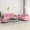 VidaXL 3-piece Sofa Set Pink Velvet 3202027