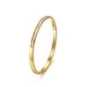 Diamond-Studded Titanium Steel Women's Bracelet: Versatile, Colorfast, High-End Feel, Premium Niche Jewelry.