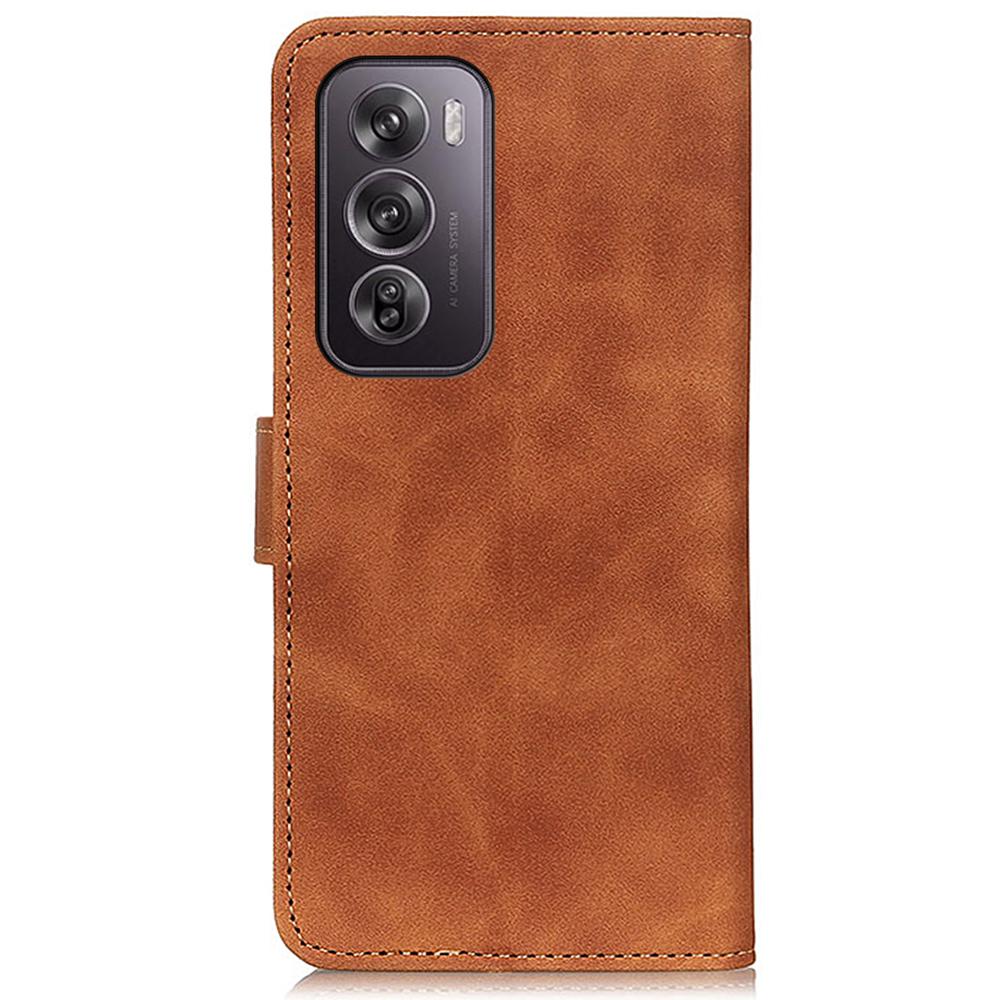 For Oppo Reno12 Pro 5G (Global) Case PU Leather Retro Texture Phone Cover