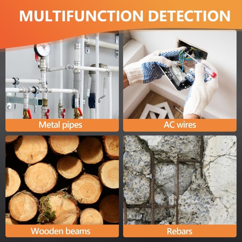 Lightweight ABS Construction Portable Metal Detector Scanner For Metal Wood Wiring Wall & Multiple Surfaces Applications