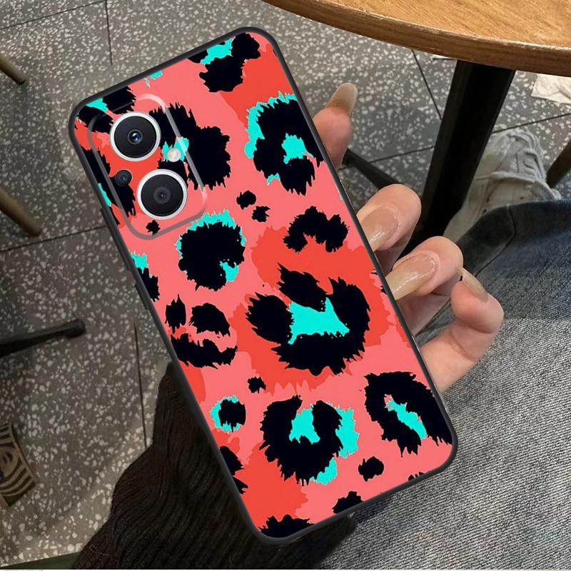 Leopard Skin For OPPO Reno 14 13 12 11 10 Pro 8T 11F 12F 13F 14F 7 8 Lite OPPO Find X8 X6 X5 X9 Pro Case