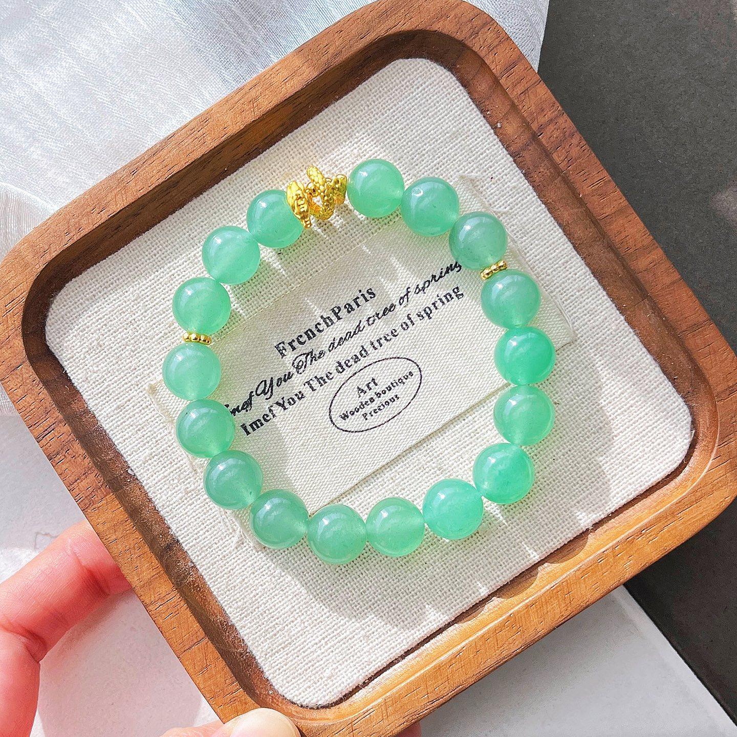 10Mm High Quality Natural Dongling Jade Design Bracelet Bracelet