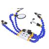 Helping Hands Soldering Station Kit 4 Flat Head and Cylindrical Clips Magnifier Glass 1 4in Welding Station Set for