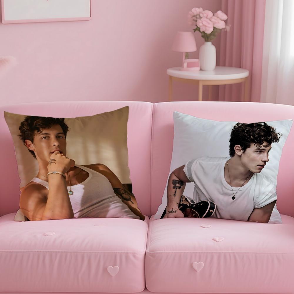popular singer Shawn Mendes Cushion Cover Soft & Easy-Wash Pillow Case – Versatile for Couch, Bed, Travel and Office