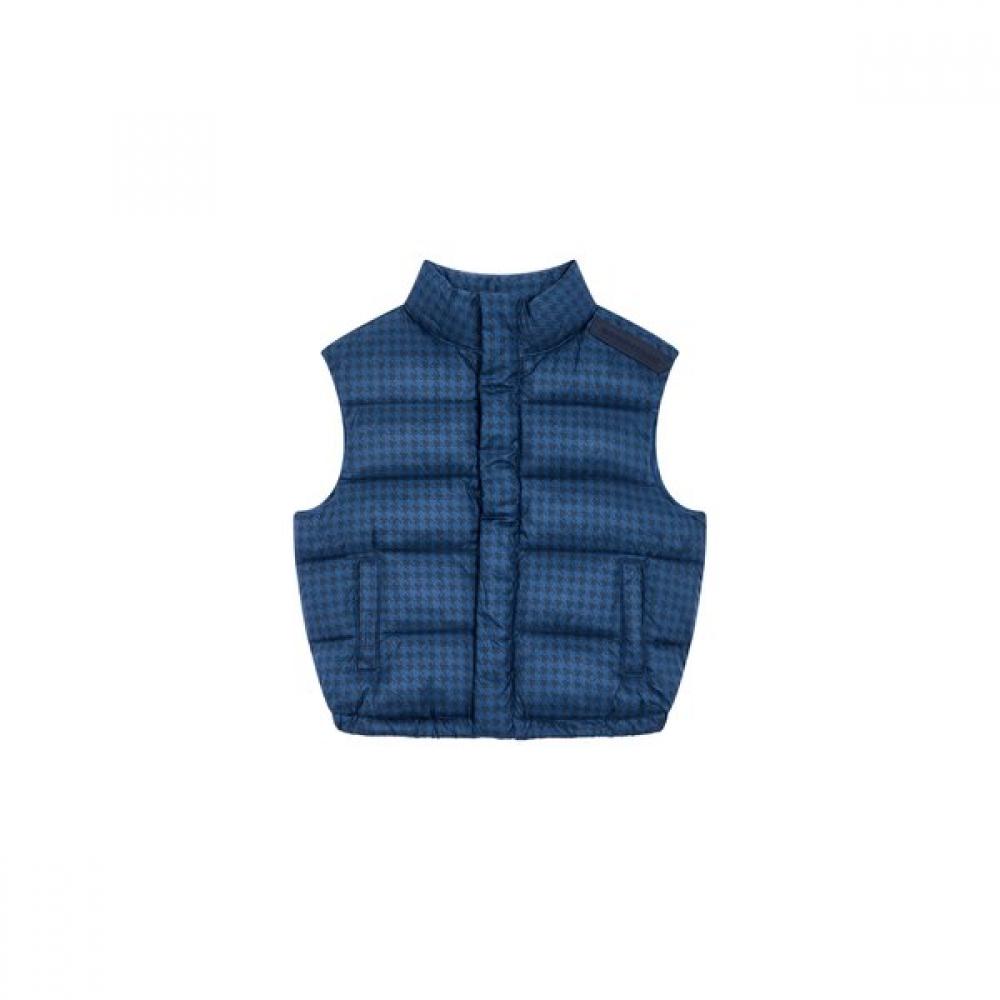 Emporio Armani Junior Houndstooth Padding Vest navy/6A