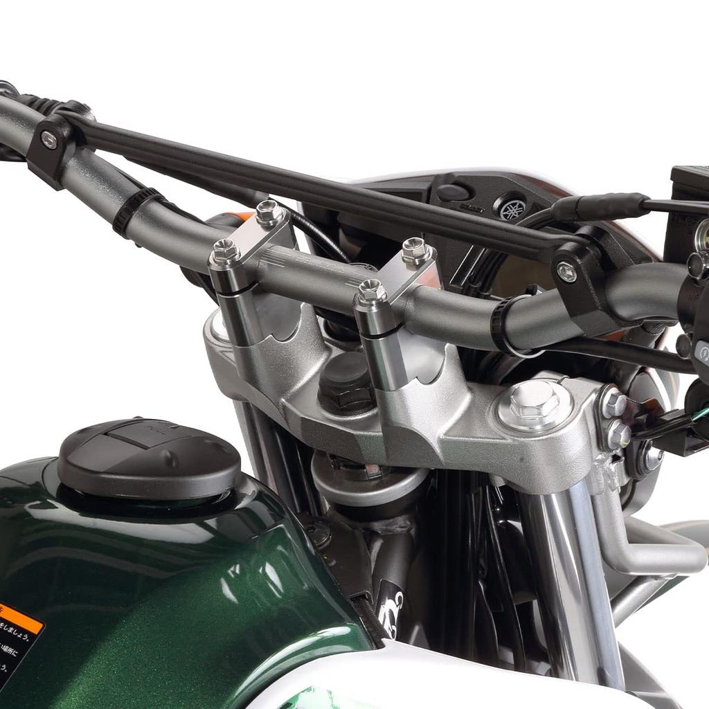 ZETA RACING Bar Rise Kit 30mm Up Titanium Color Standard Diameter (22.2mm) Handlebar Position Change Riding Posture Upright Long Touring Dirtfreak