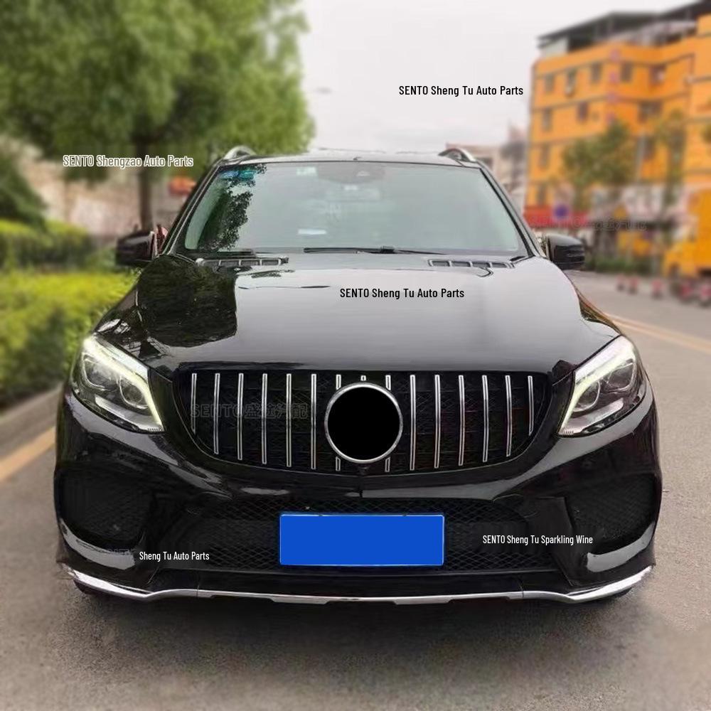 2015-2019 Mercedes-Benz GLE W166 GT Style Front Bumper Grille with Full Star Design