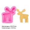 Christmas Reindeer Silicone Mold for Candles, Soap, and Chocolates