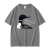 Dummer Kanadischer Wolf Vogel Lustiges Meme T-Shirt Erhitzte Rivalität Filmfan Geschenk Kurzarm T-Shirts Herren Damen Freizeit Baumwoll-T-Shirt