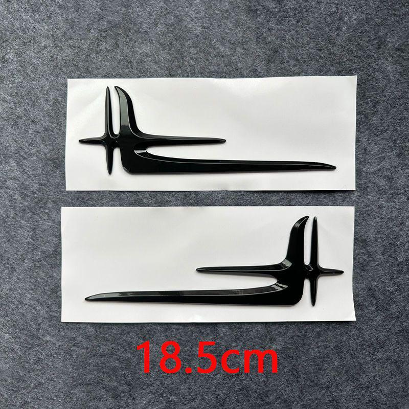 Mercedes-Benz New C-Class, E-Class, A-Class Rear Side Emblem & Angel Wings Sticker for E300L/C260L Long Version