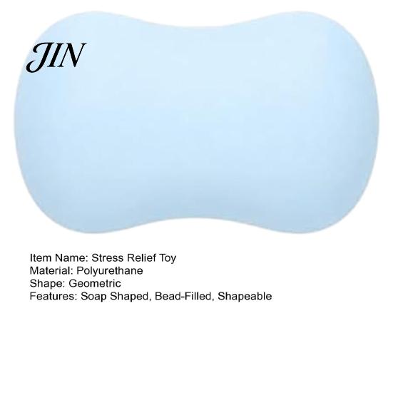 Soft Squeeze Ball Stress Relief Crunchy Soap Toy, Bead-Filled Fidget Non Relaxation Toy Rebound Shapeable Shaped Sensory Gift for Adults Kids