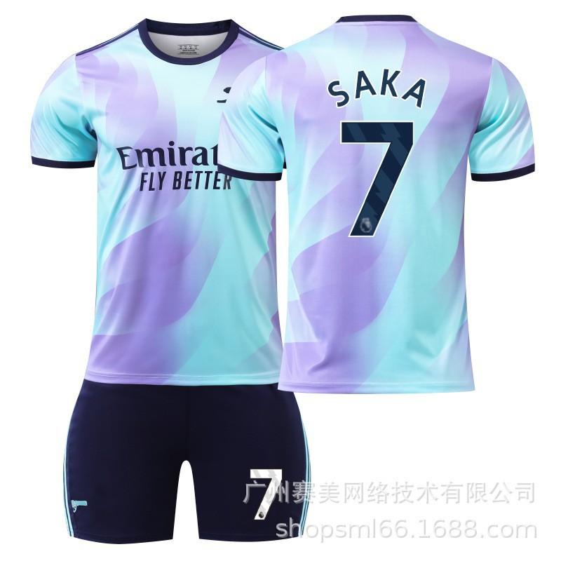 2425 Arsenal Duo 7 Saca Jerseys 9 Jesus 11 Martinelli 41 Rice No. 18 Football Uniform Set