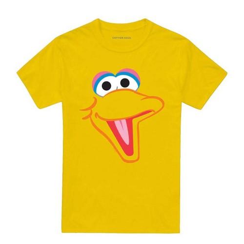 Sesame Street Unisex Adult Big Bird Head T-Shirt