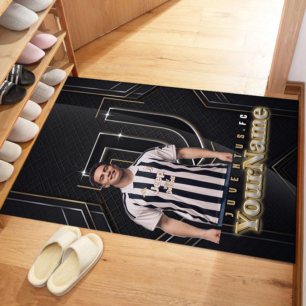 Juventus Personalized Name Carpet Suitable for Living Rooms Entryway Dormitory Decorate Room Antislip Carpet Decorate Offices Best for Christmas