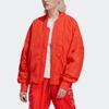 Adidas Solid Color Zipper Long Sleeve Jacket Women Jackets Orange H59970