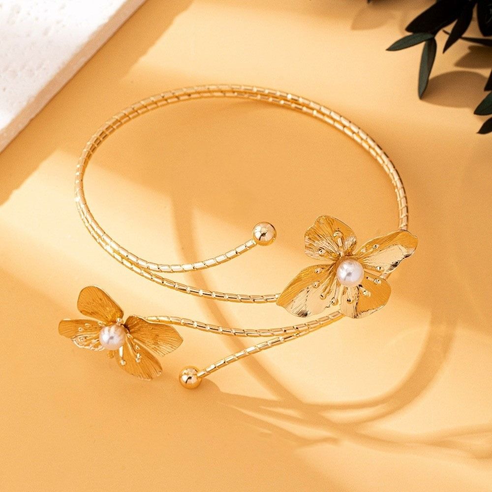 Bohemian Open Arm Bangle Colorful Armband Fashion Flower Bracelet  Gift