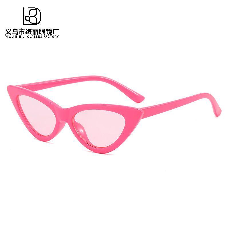 Triangulära Kattöga Barnsolglasögon Mode Pojkar Och Flickor Solglasögon Konkava Uv-skyddsglasögon