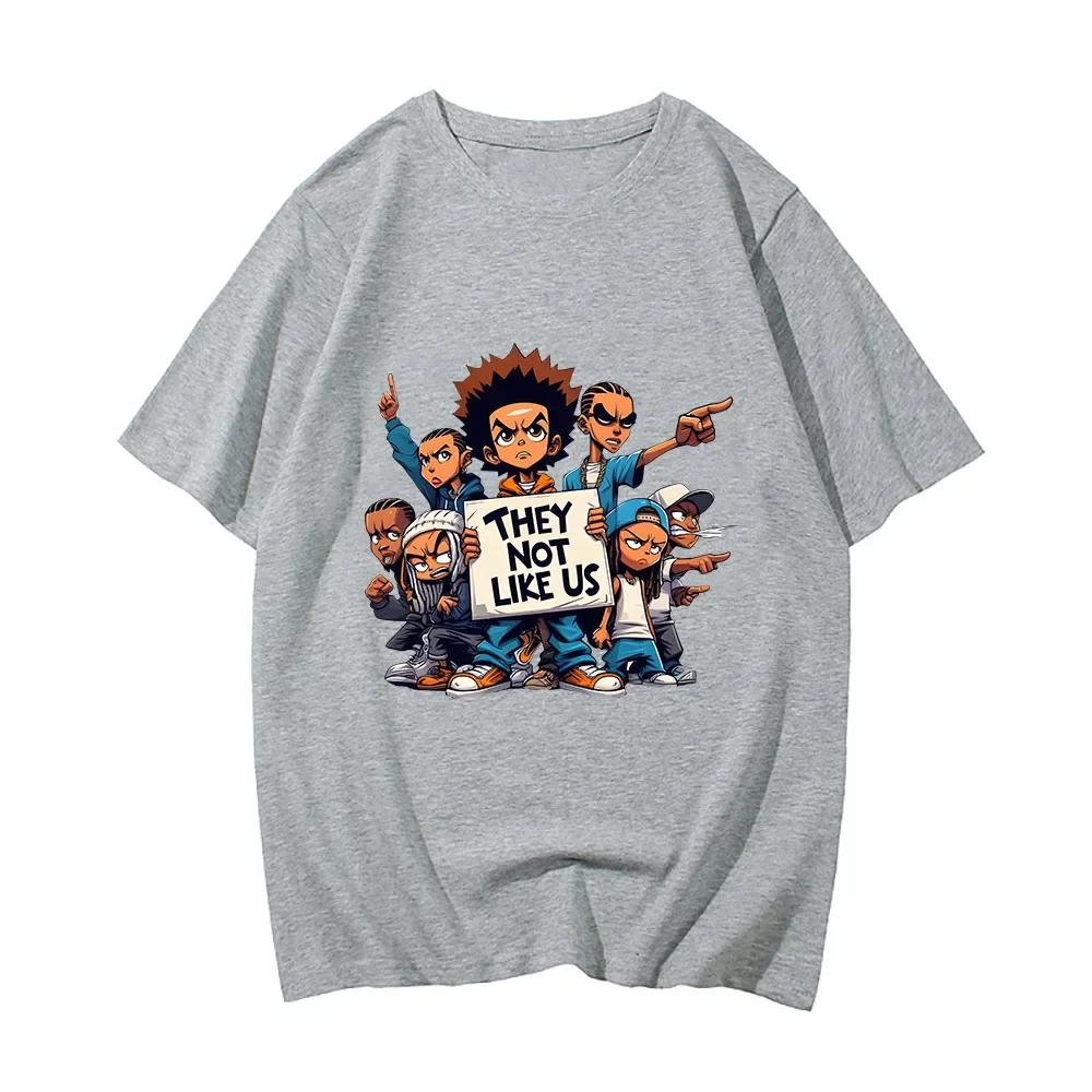 Hip Hop Kendrick Lamer Skladby Oni Nejsou Jako My Tričko Krátký Rukáv Pánské Tričko Kreslený Potisk Bavlněné Tričko Camisetas Léto