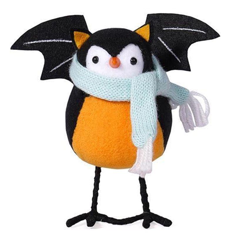 

M-Modern-Halloween Standing Bird Statue, Ghost Bird Statue, Halloween Bird , Desktop Home Window Decoration оранжевый