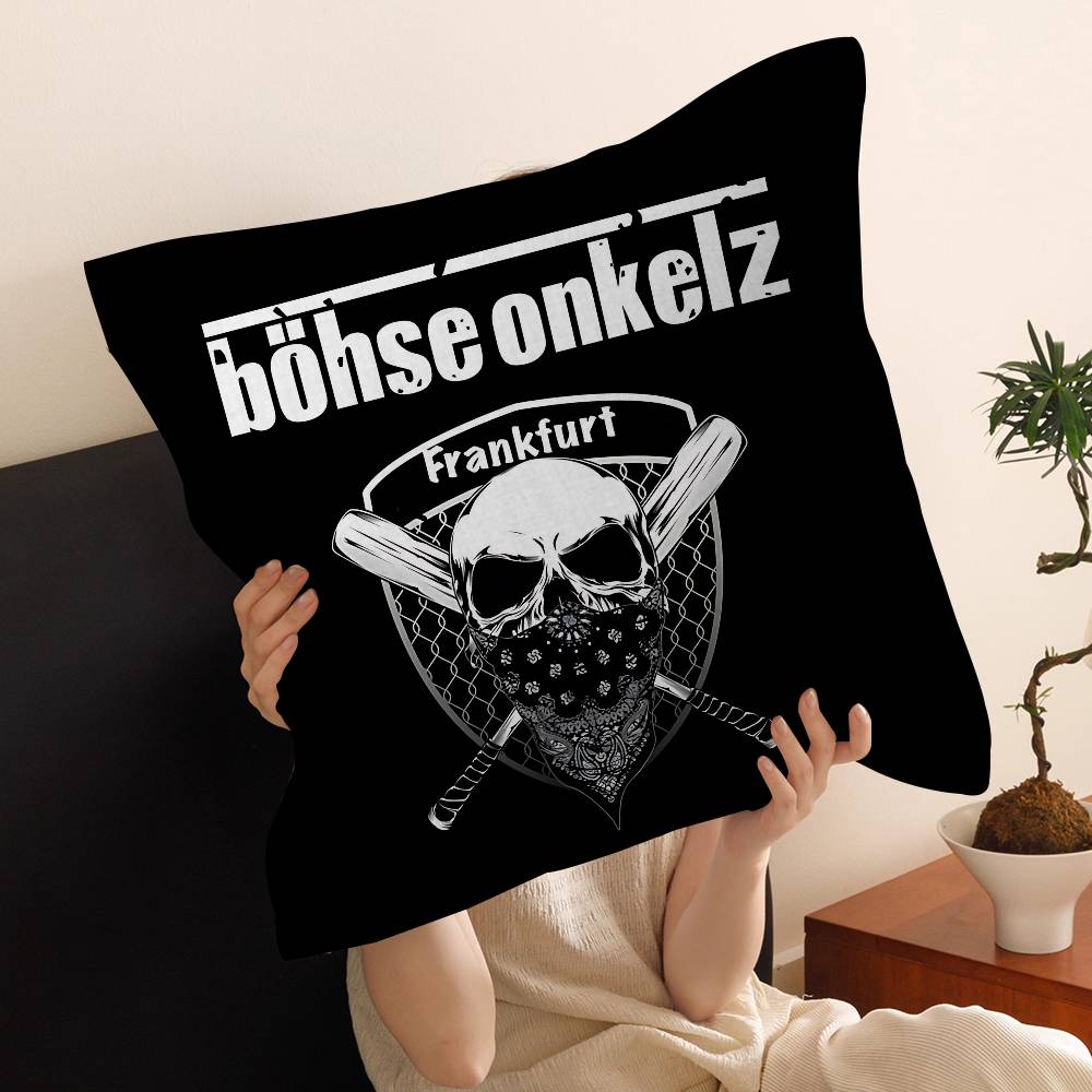 Germany Bohse Onkelz Cushion Cover Polyester Sofa Cushions Decorative Throw Pillows Home Decoration Pillowcover