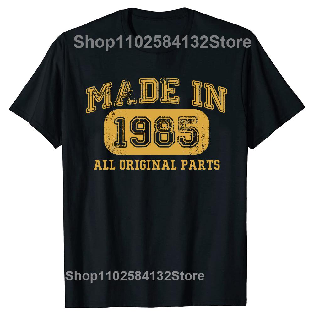 Hergestellt 1985 Geburtstagsgeschenke 39 Jahre alt 39. Geburtstag Geschenk T-Shirt Sommer Streetwear Vatertag Papa Geschenkidee T-Shirt Herren