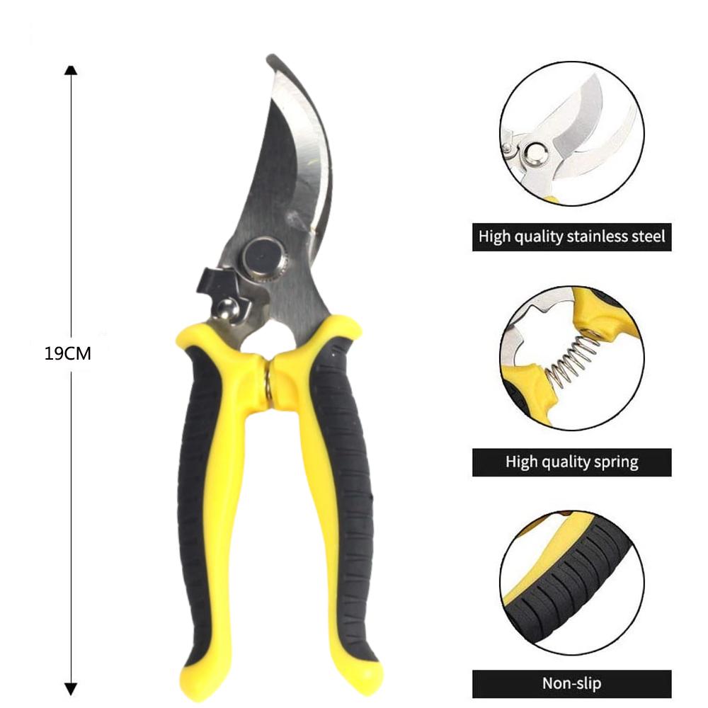 Pruner Garden Scissors Professional Sharp Bypass Pruning Shears Tree Trimmers Secateurs Hand Clippers For Garden Beak Scissors