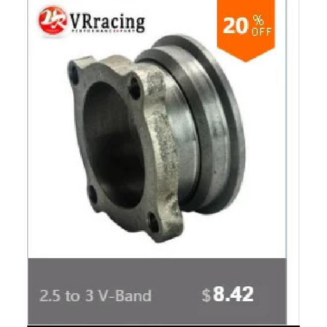 VR RACING- Stainless Steel Adapter for T25 T28 GT25 GT28 2.5" 63mm V-band Clamp Flange Turbo Down Pipe Adapter VR4833