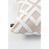 Bohemian Special Design Punch Pattern Decorative Throw Pillow Cover Mila Ecru