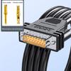 DB15 Cable DB15 Female to Male Data Transfer Cable Double Layer Shielding Metal Braide and Aluminum Foil Protections