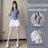 Women's Quick-Dry Sports Skirt Set for Badminton, Tennis, Running, Squash, and Yoga - High-End Fitness Apparel.