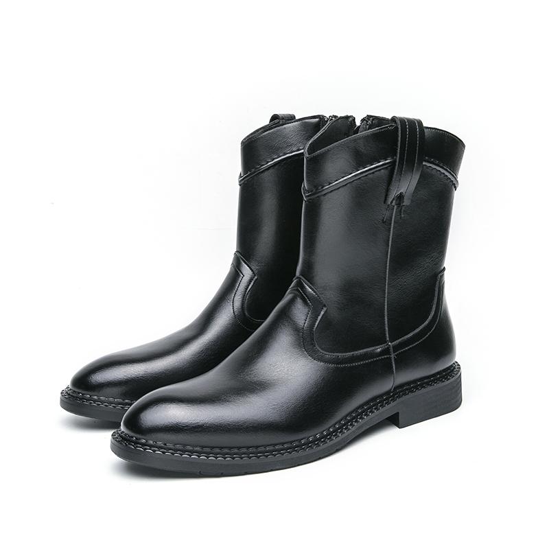 Fashion Leather Boots For Man Genuine Leather Big Size Boots High Quality Designer Formal Shoes Casual Boots Fashion Business