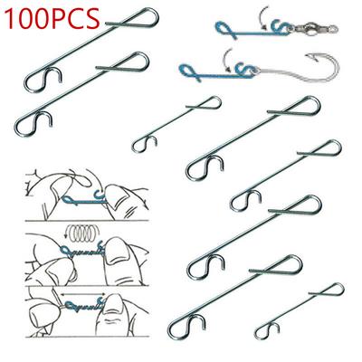 S M L XL XXL Fishing Swivel Snap Knotless Connector