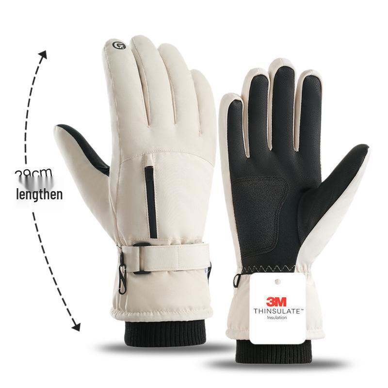 Women's Winter Touchscreen Waterproof Fleece-Lined Cycling Gloves