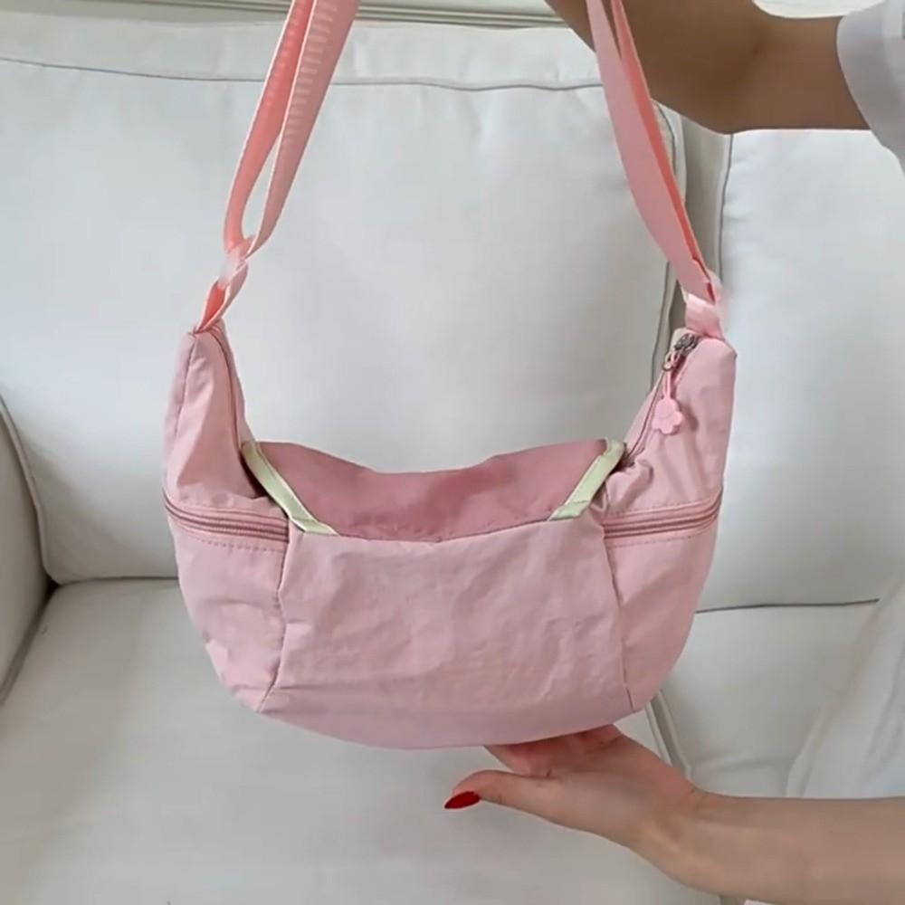 Casual Korean Style Nylon Shoulder Bag Creative Large Capacity Cloth Messenger Bag Tote Bag Lightweight Handbag Girls