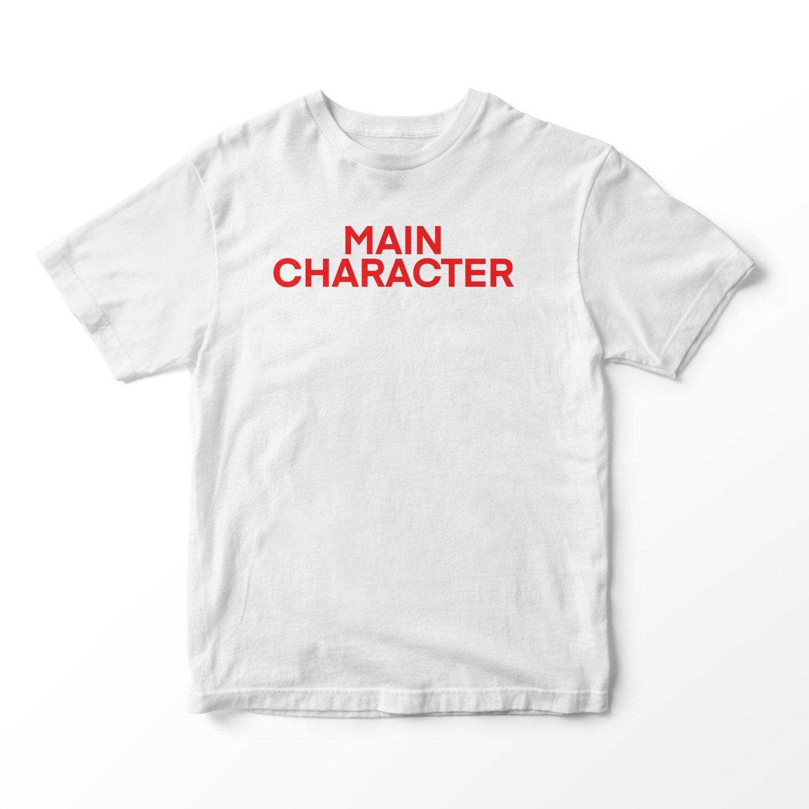 Main Character T-Shirt – Funny Y2K Meme Graphic Tee 2XL