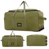 Canvas Large-capacity Air Consignment Bag Folding Wheel Travel Bag Lightweight Wear-resistant Luggage Moving Business Trip Storage Bag